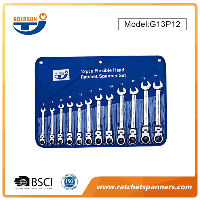 Set Spanar Ratchet 12pcs