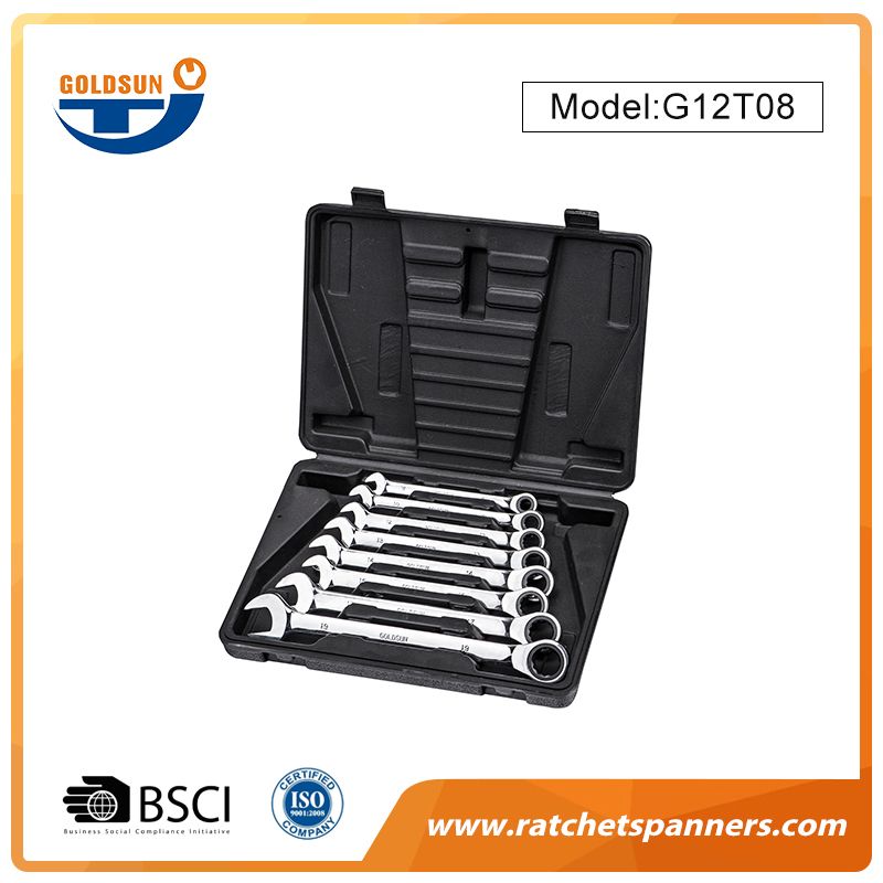 Set Spanar Ratchet dengan Sarung Plastik