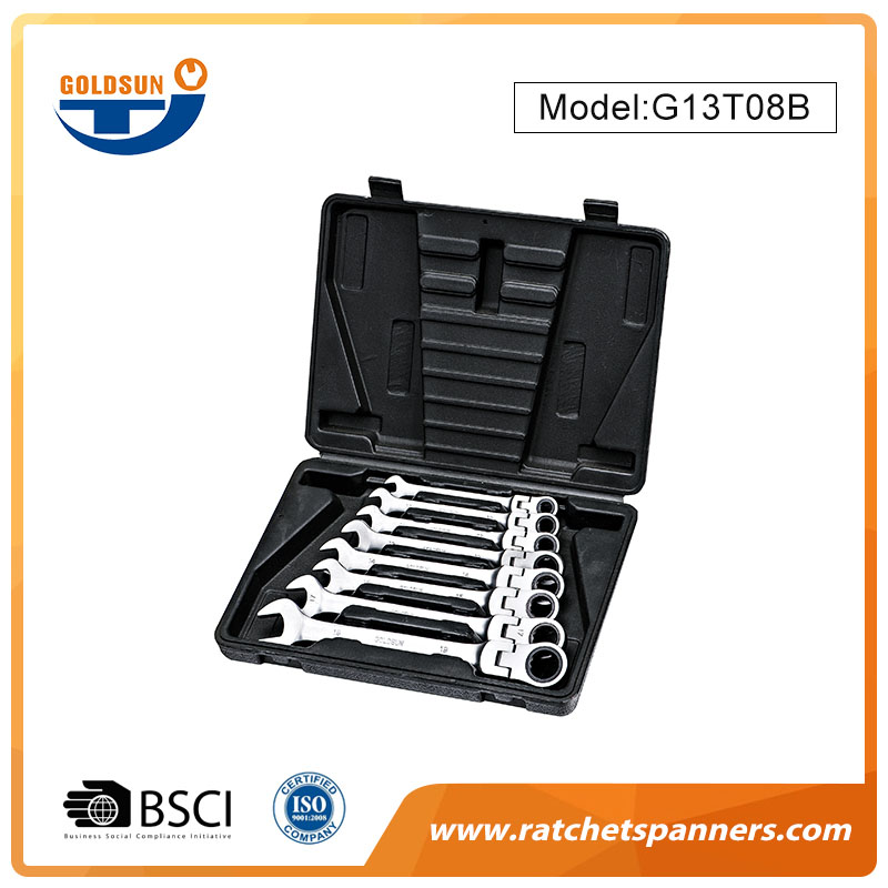 Set Spanar Ratchet dengan Kotak Alat